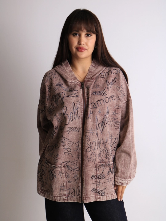 Ayollar jinsiy paxtali oversize sham kurtkasi, XL–XXXL o‘lcham, bahor-kuz