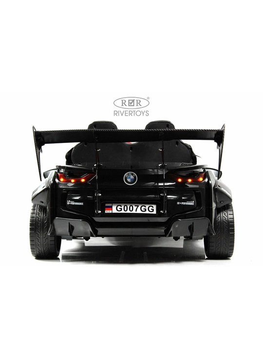 2 kishilik bolalar elektromobili, radioboshqariluvchi pultli BMW