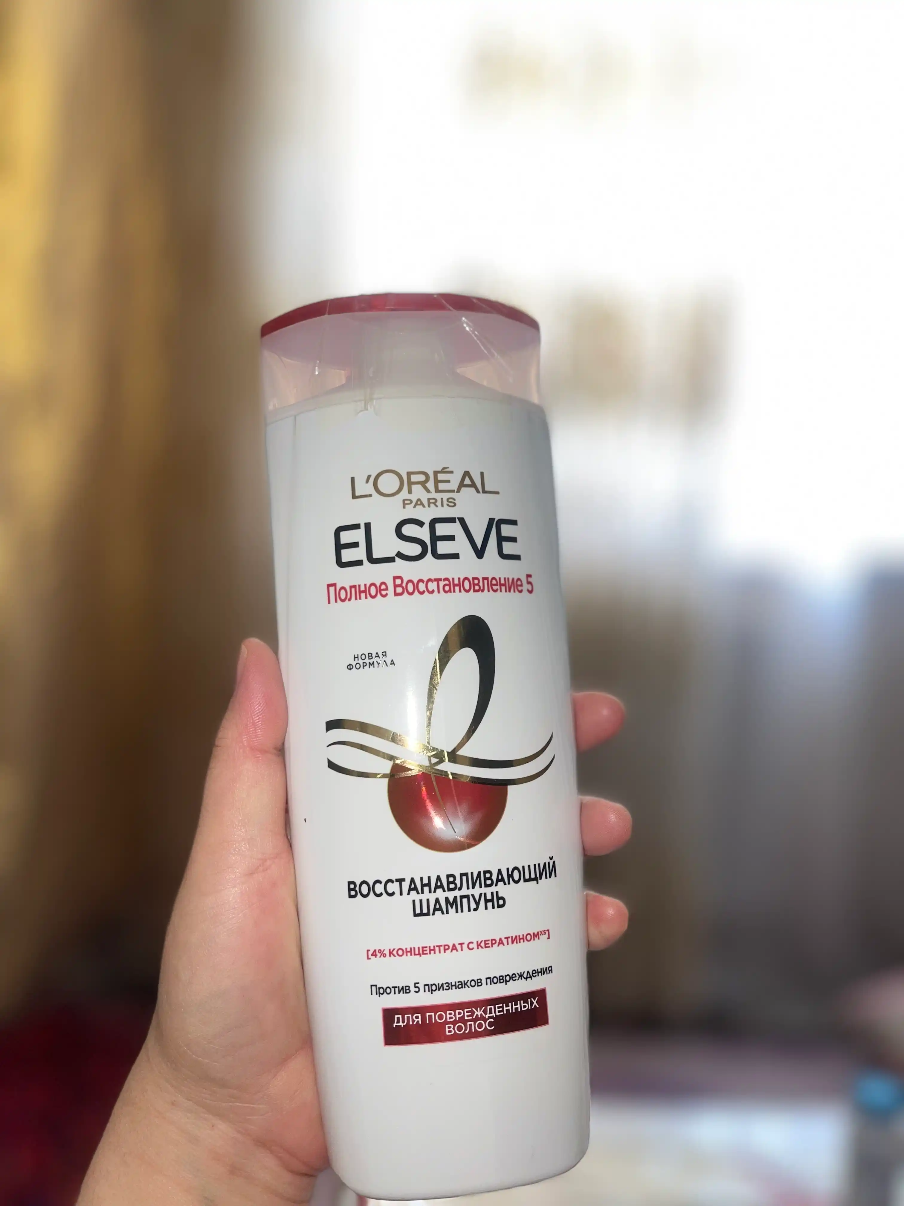 L’Oréal Paris Elseve Shikastlangan sochlar uchun "To‘liq tiklanish 5" shampuni, 400 ml