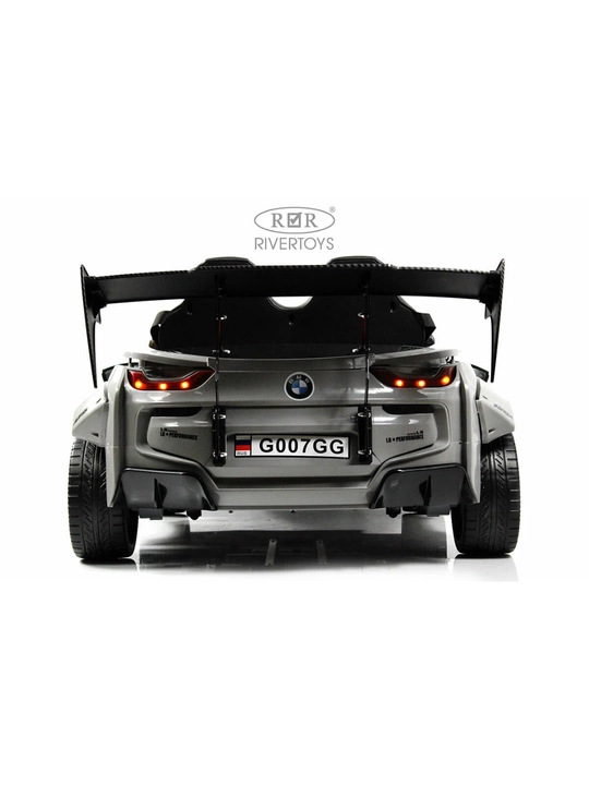 2 kishilik bolalar elektromobili, radioboshqariluvchi pultli BMW