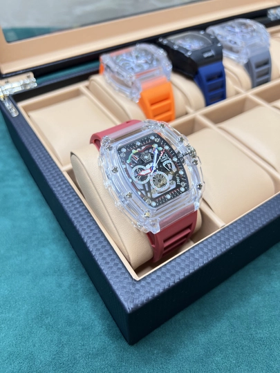 Часы для мужчин Richard Mille, кварцевый механизм — CLEANNE-RICH17-АЛЫЙ