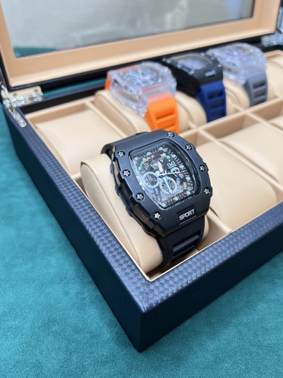 Часы для мужчин Richard Mille, кварцевый механизм — CLEANNE-RICH17-ЧЕРН
