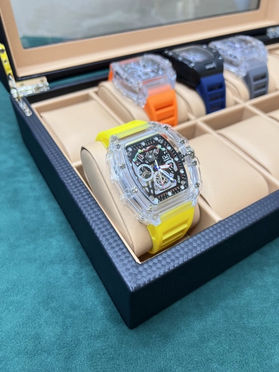 Часы для мужчин Richard Mille, кварцевый механизм — CLEANNE-RICH17-ЖЕЛТ