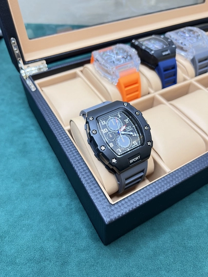 Часы для мужчин Richard Mille, кварцевый механизм — CLEANNE-RICH17-СЕРЫЙ