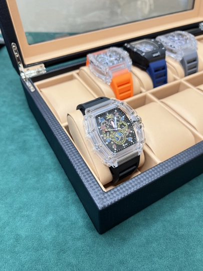 Часы для мужчин Richard Mille, кварцевый механизм — CLEANNE-RICH17-ШОКОЛ