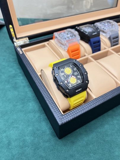 Часы для мужчин Richard Mille, кварцевый механизм — CLEANNE-RICH17-ЛИМОН