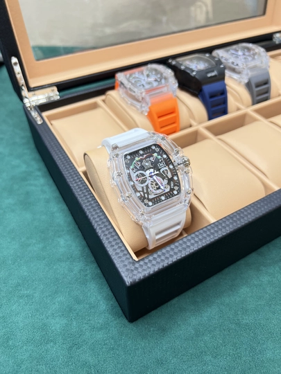 Часы для мужчин Richard Mille, кварцевый механизм — CLEANNE-RICH17-БЕЛЫЙ
