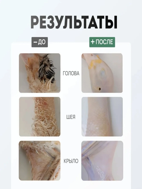 Uyda depilatsiya mashinasi, qushlarning patlarini tozalash vositasi