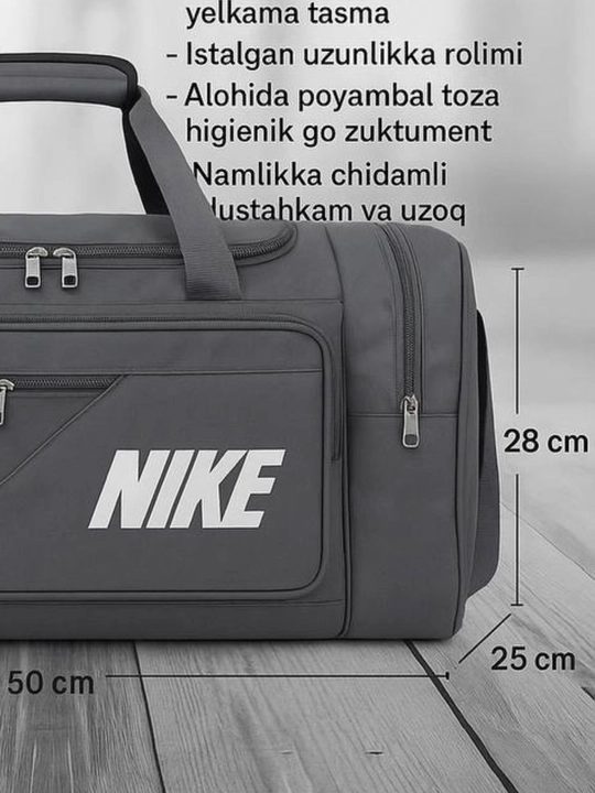Sport sumka, eko koja ayollar va erkaklar uchun suv otkazmaydigan sumka