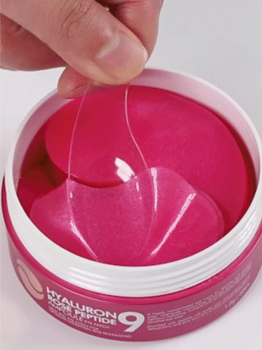 Ko'z uchun patchlar, MEDIPEEL+, Hyaluron Peptide 9, Aqua, Cica, Rose, Volume lifting, Dark benone, 60 dona