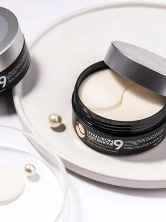 Ko'z uchun patchlar, MEDIPEEL+, Hyaluron Peptide 9, Aqua, Cica, Rose, Volume lifting, Dark benone, 60 dona