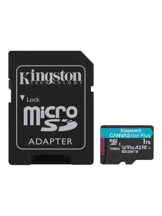 Kingston Canvas Go! Plus microSD xotira kartasi 64 GB, 128 GB, 256 GB, 512 GB, 1 TB