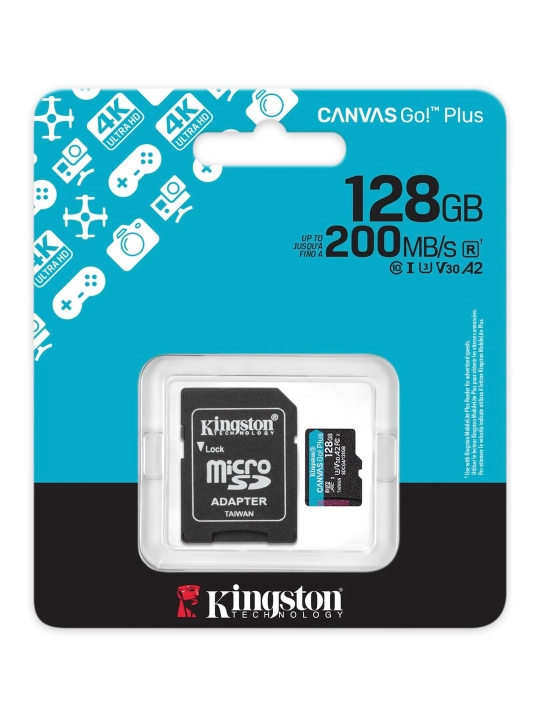 Kingston Canvas Go! Plus microSD xotira kartasi 64 GB, 128 GB, 256 GB, 512 GB, 1 TB