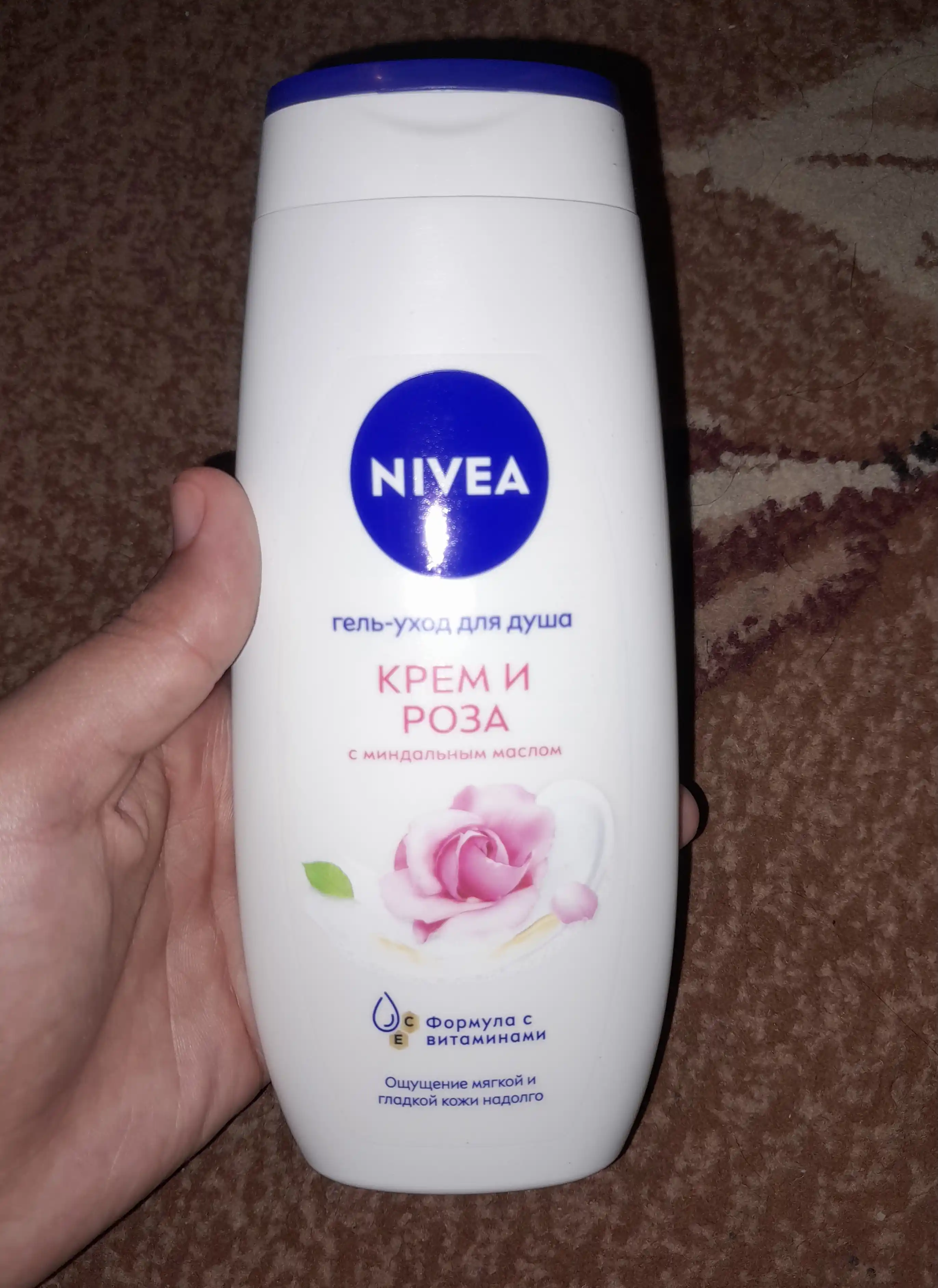Крем-гель для душа Nivea, крем и роза, 250 мл