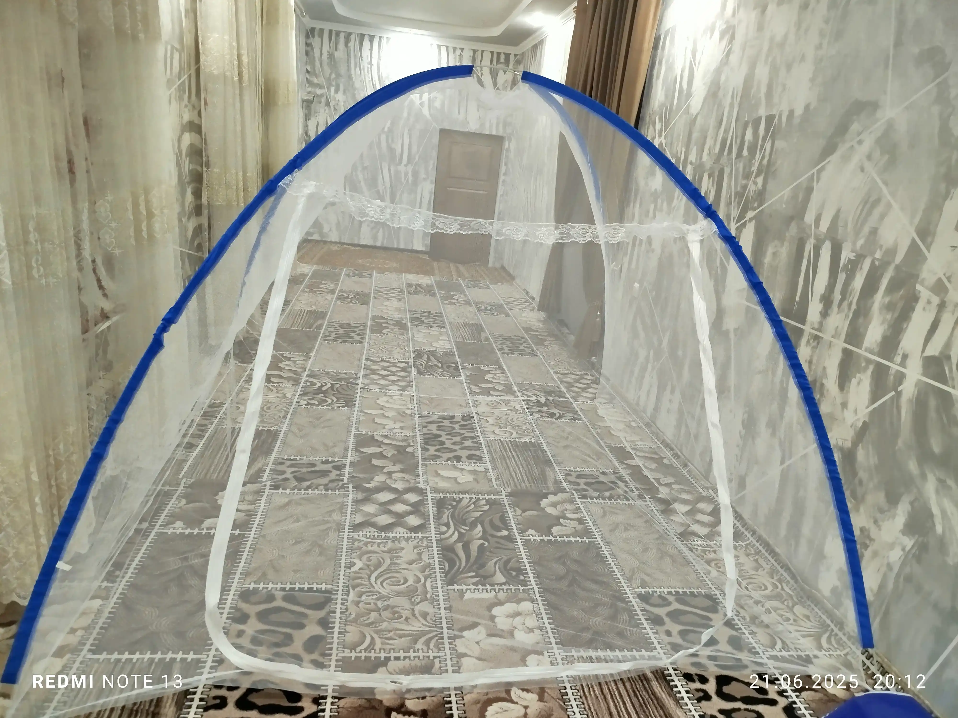 Chivinlarga qarshi to'r, pashshaxona, 240 sm ga 240 sm