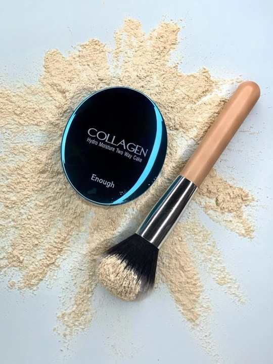 Пудра для лица с коллагеном Collagen, SPF 25+, пудра для лица для всех типов кожи - 