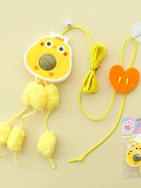 Игрушка для кошек с эластичной проволокой и мячиками из кошачьей мяты - 