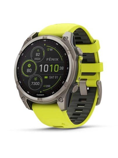 GARMIN Fenix 8 – 51 мм, SOLAR дисплей, сапфировое стекло, титановый безель