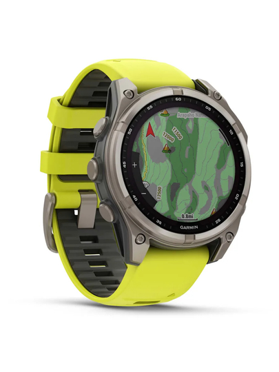 GARMIN Fenix 8 – 51 мм, SOLAR дисплей, сапфировое стекло, титановый безель
