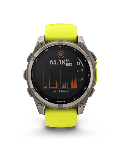 GARMIN Fenix 8 – 51 мм, SOLAR дисплей, сапфировое стекло, титановый безель
