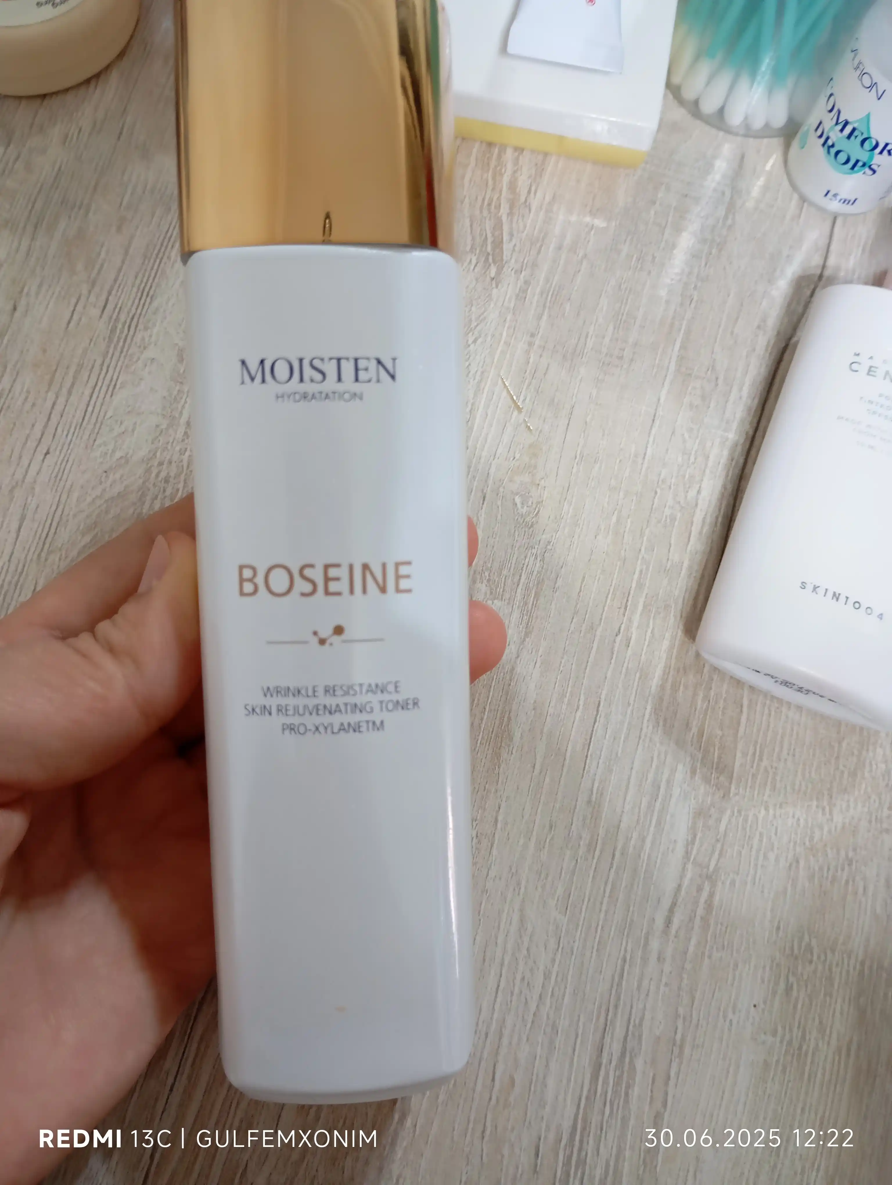 Boseine, Тонер для кожи с эффектом сопротивления морщинам и омолаживания, MOISTEN