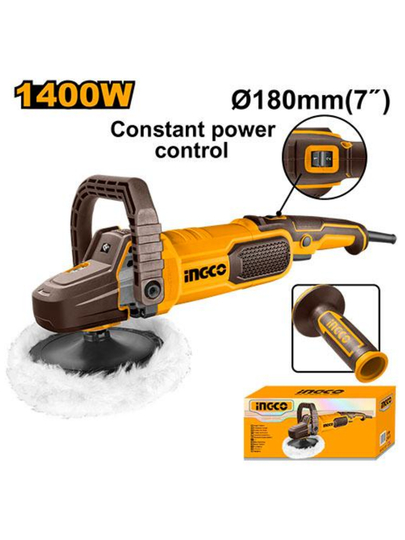 Машина полировальная 180 мм 1400Вт INGCO AP140028 - 