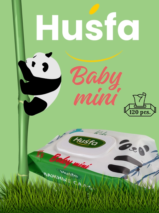 HUSFA Kids влажные салфетки, 120 шт - 