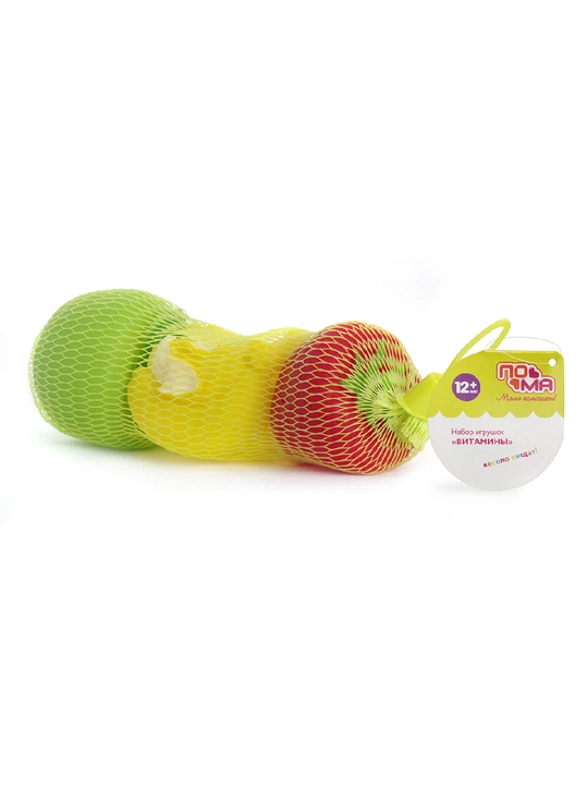 Набор игрушек для ванной, ПоМа, 3 шт, 6+ мес