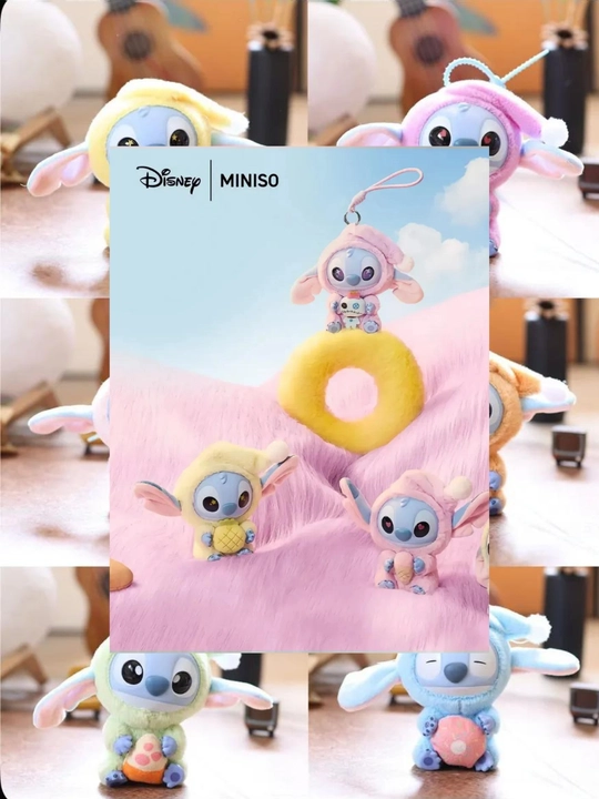Labubu и Stitch Мягкая  игрушка коллекционная  Popmart рандомный цвет