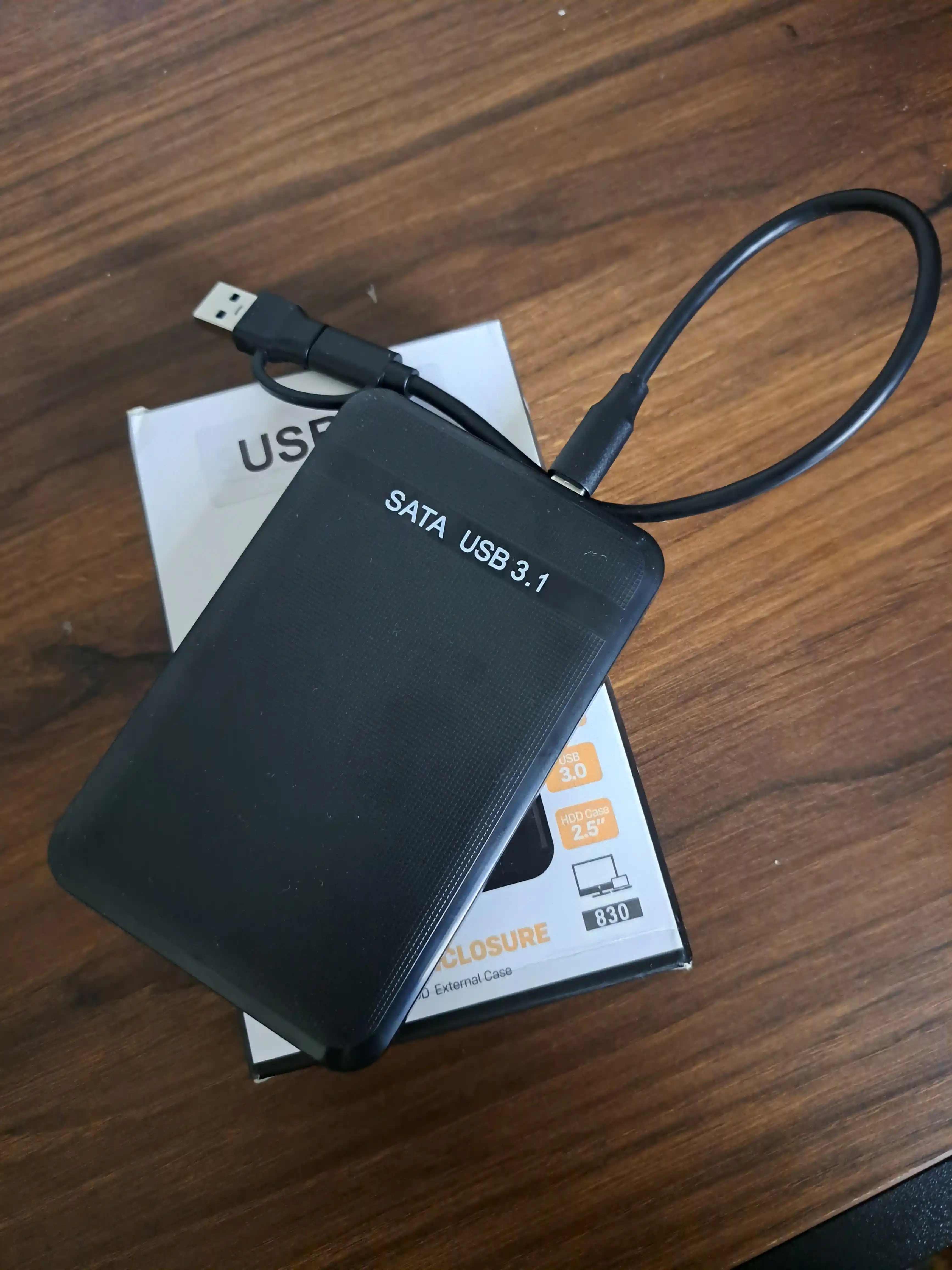 Tashqi HDD korpusi va SSD tashish qutisi SSD HDD USB 3.1 Type-C 6Gb/s SATA