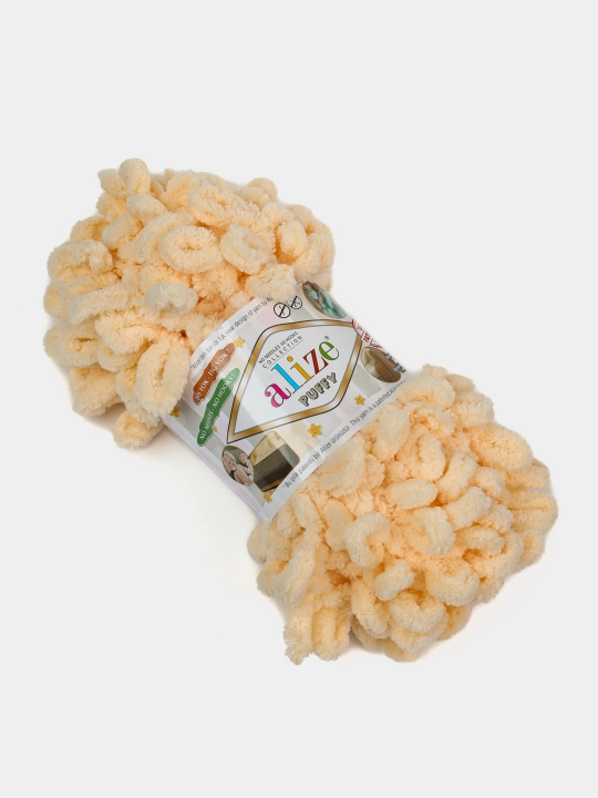 Пряжа Alize Puffy с большими петельками, однотонная