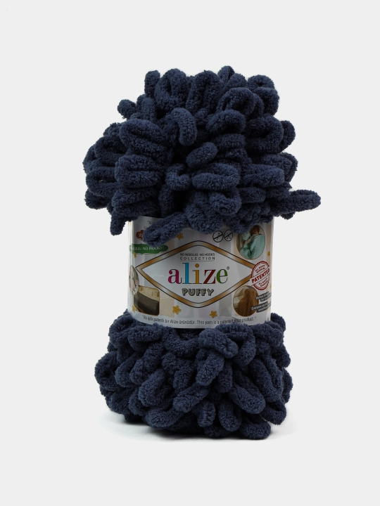 Пряжа Alize Puffy с большими петельками, однотонная