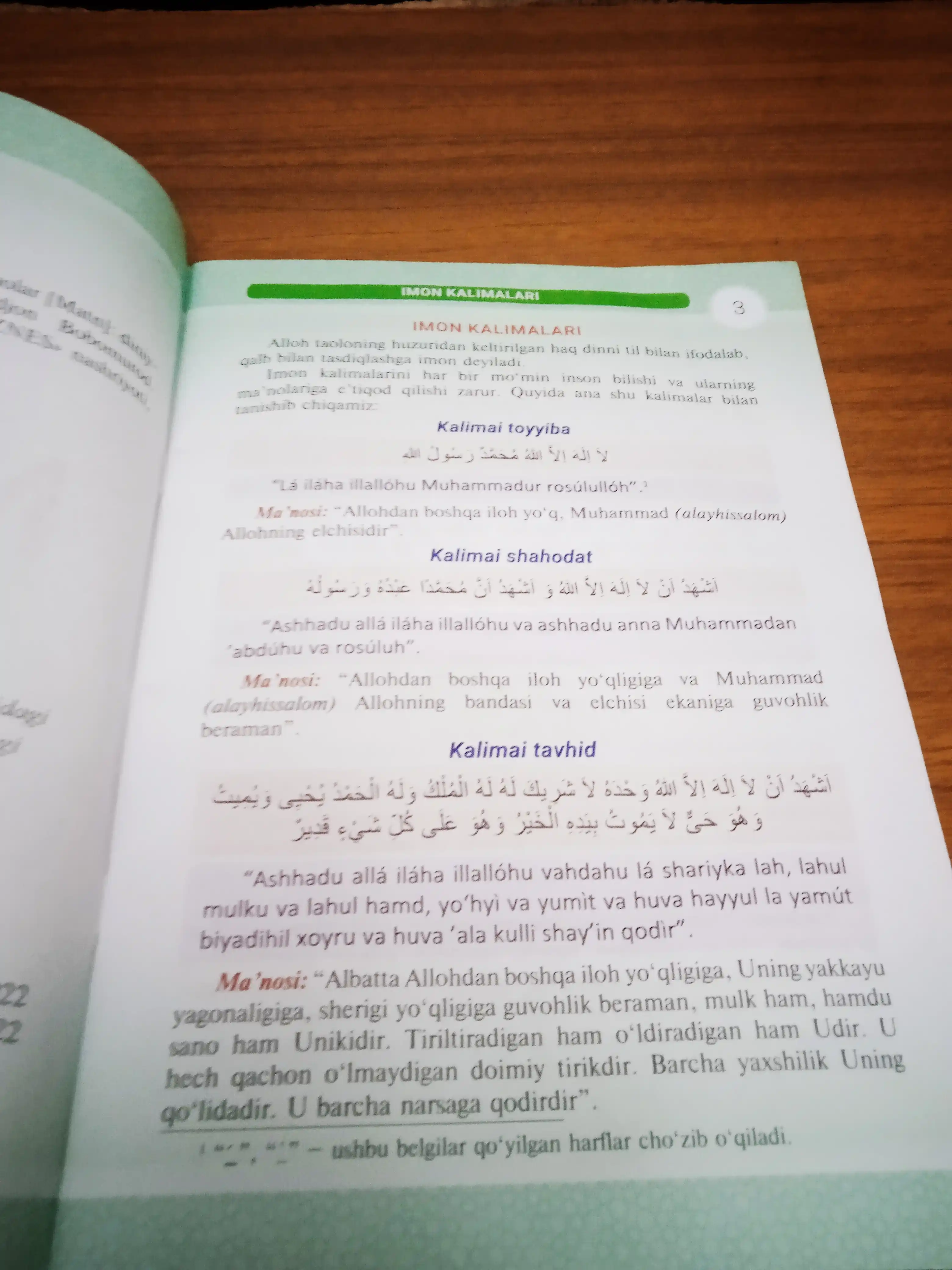Namoz o‘qish tartibi va zaruriy duolar — namozni o‘rganish kitoblari