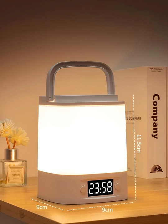 USB soatli simsiz LED tungi chiroq, taymer, ruchka