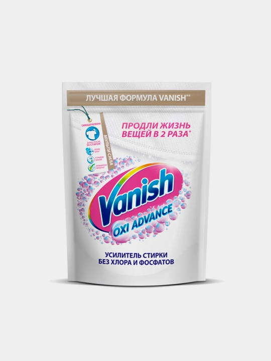 Пятновыводитель Vanish Oxi Advance, для белых тканей, 400 гр