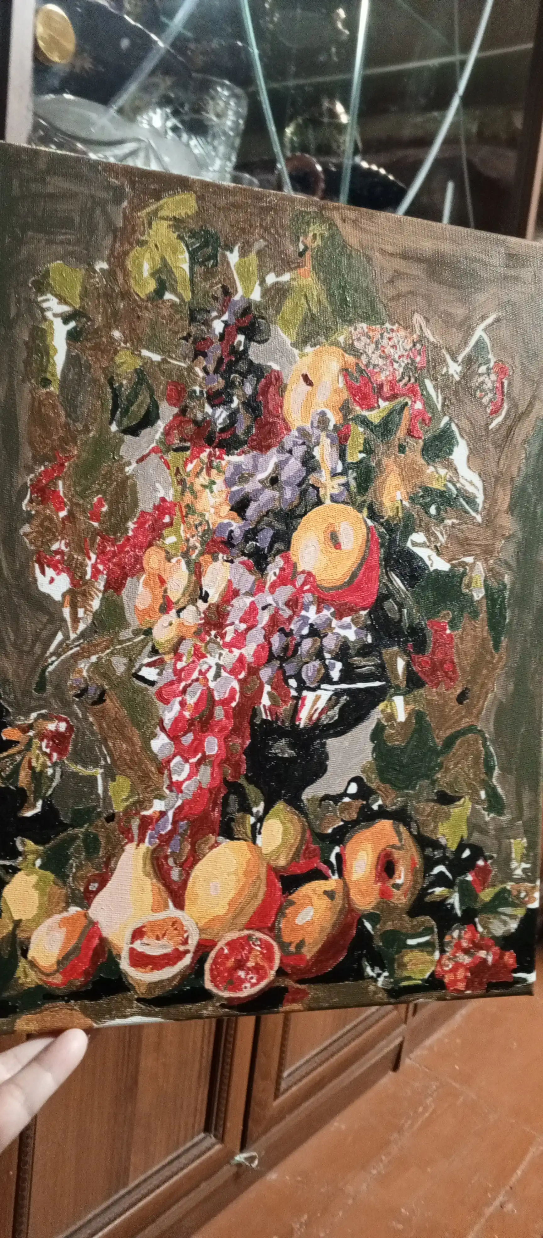 Raqamlar bo'yicha rasm Skystore Gullar, asosli ramkaga tortilgan, 30x40 sm