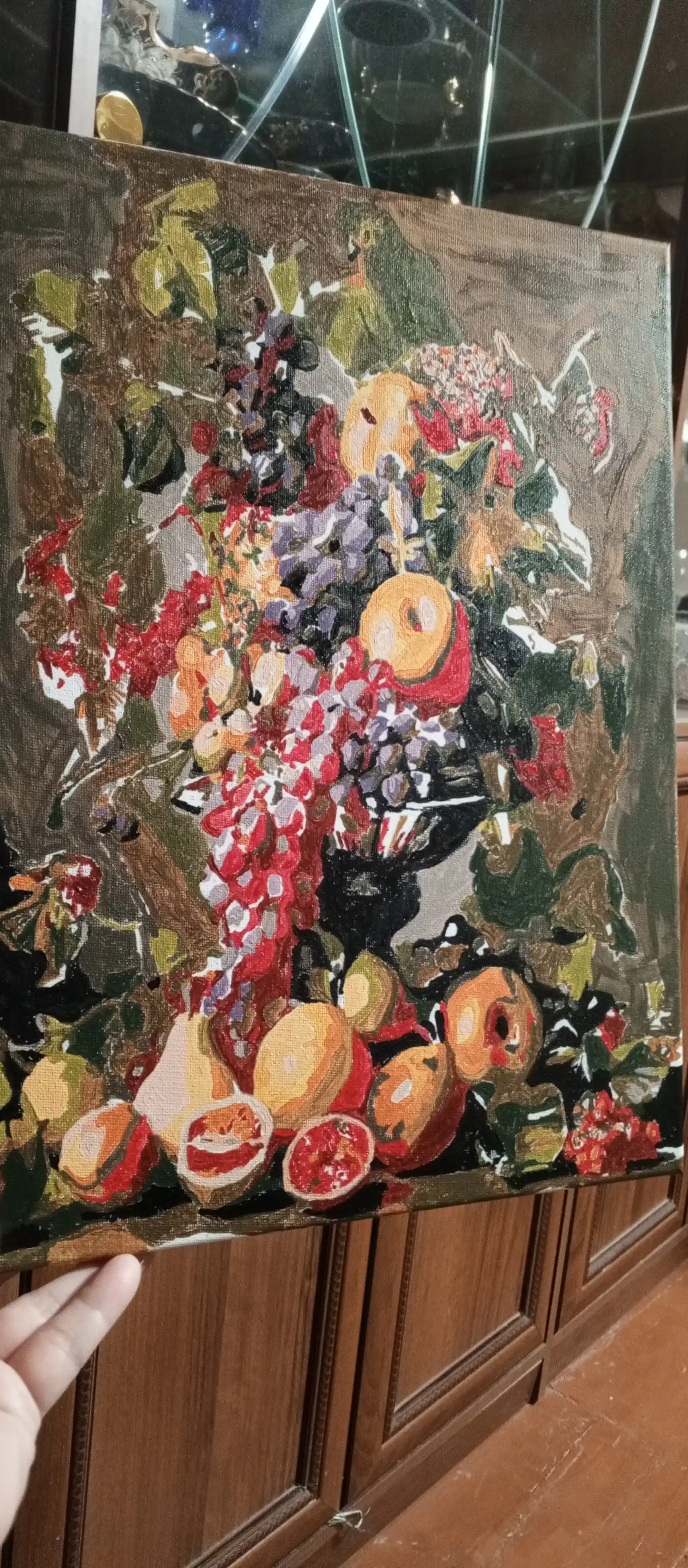 Raqamlar bo'yicha rasm Skystore Gullar, asosli ramkaga tortilgan, 30x40 sm