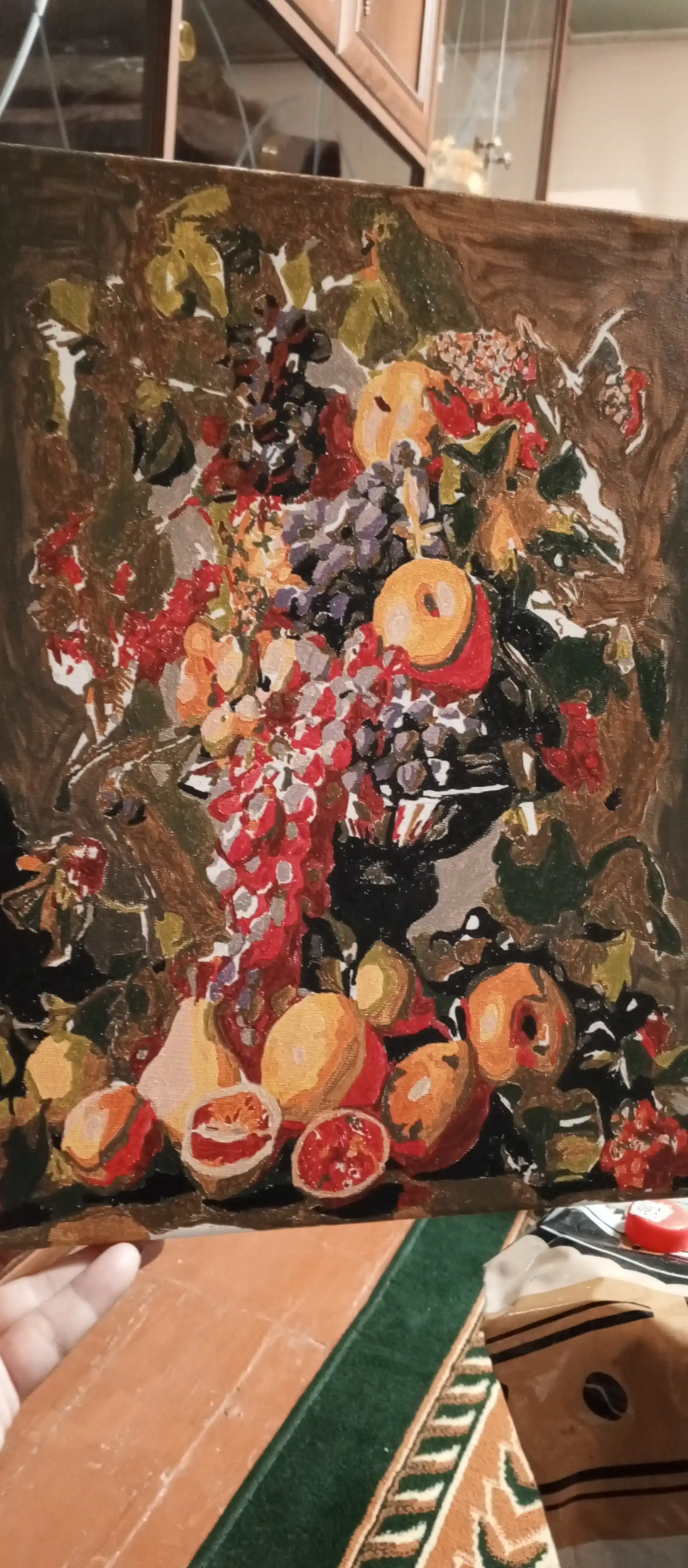 Raqamlar bo'yicha rasm Skystore Gullar, asosli ramkaga tortilgan, 30x40 sm