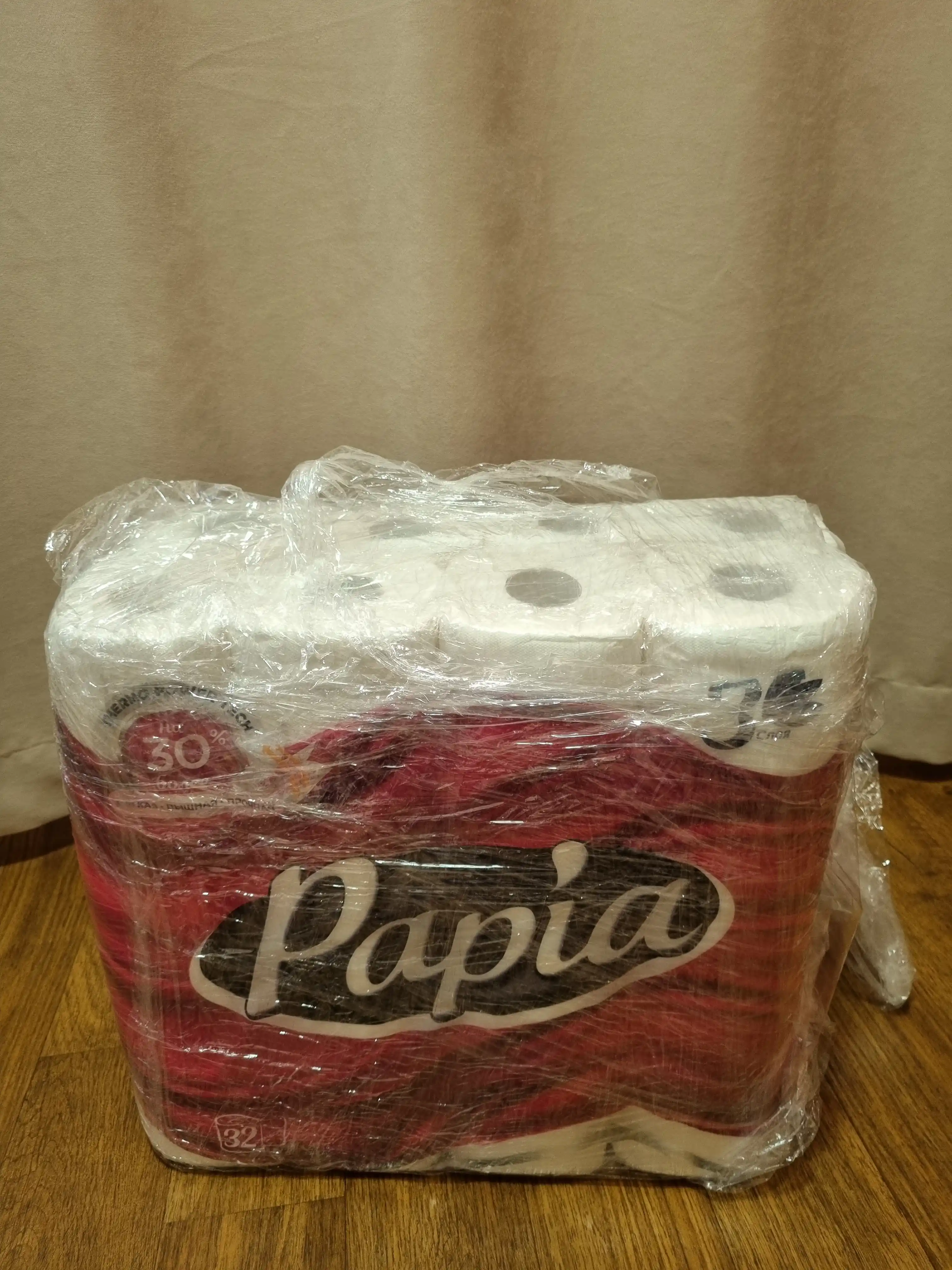 Туалетная бумага Papia, 3 слоя 32 штуки