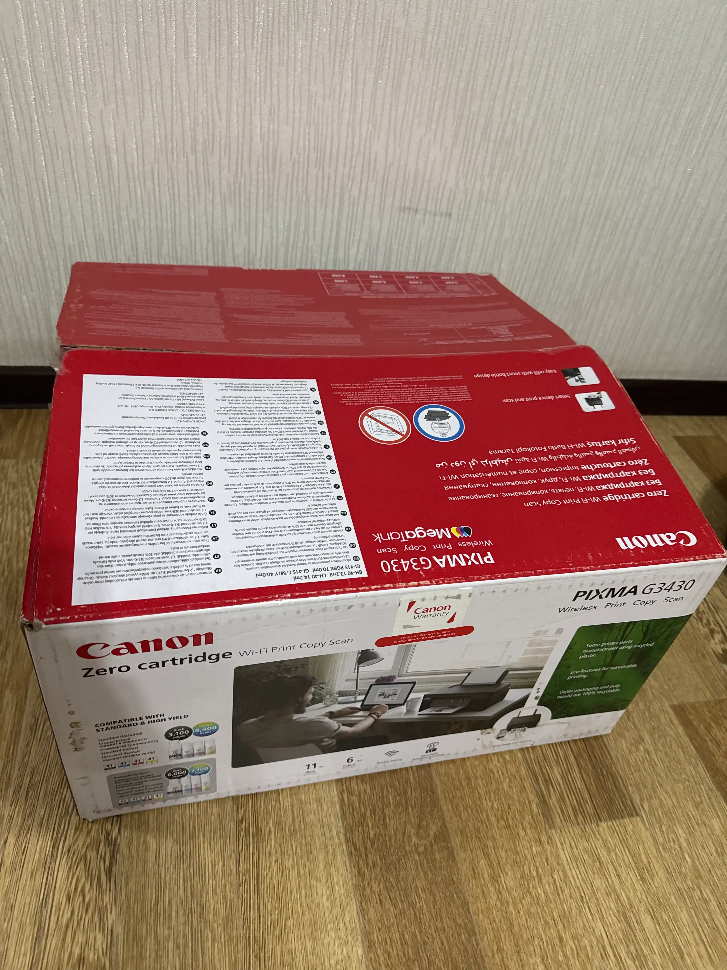 МФУ Canon Pixma G3430 (Принтер / Сканер / Копир), цветной, A4, Wi-Fi, USB
