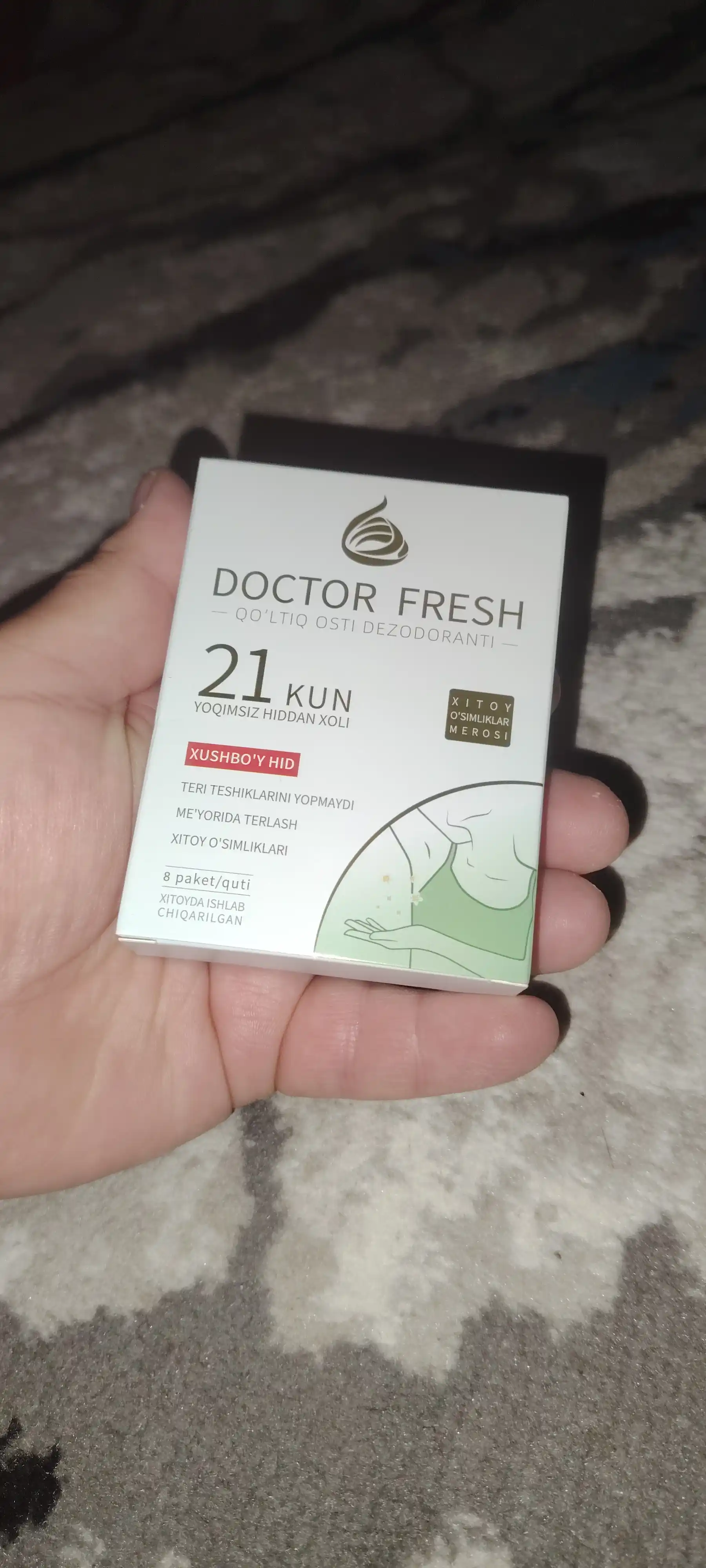 DOCTOR FRESH ter hidiga qarshi dezodorant (qoʻltiq, oyoq va intim joylar uchun)