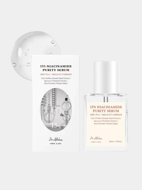 Осветляющая сыворотка с ниацинамидом Dr.Althea 15% Niacinamide Purity Serum - 