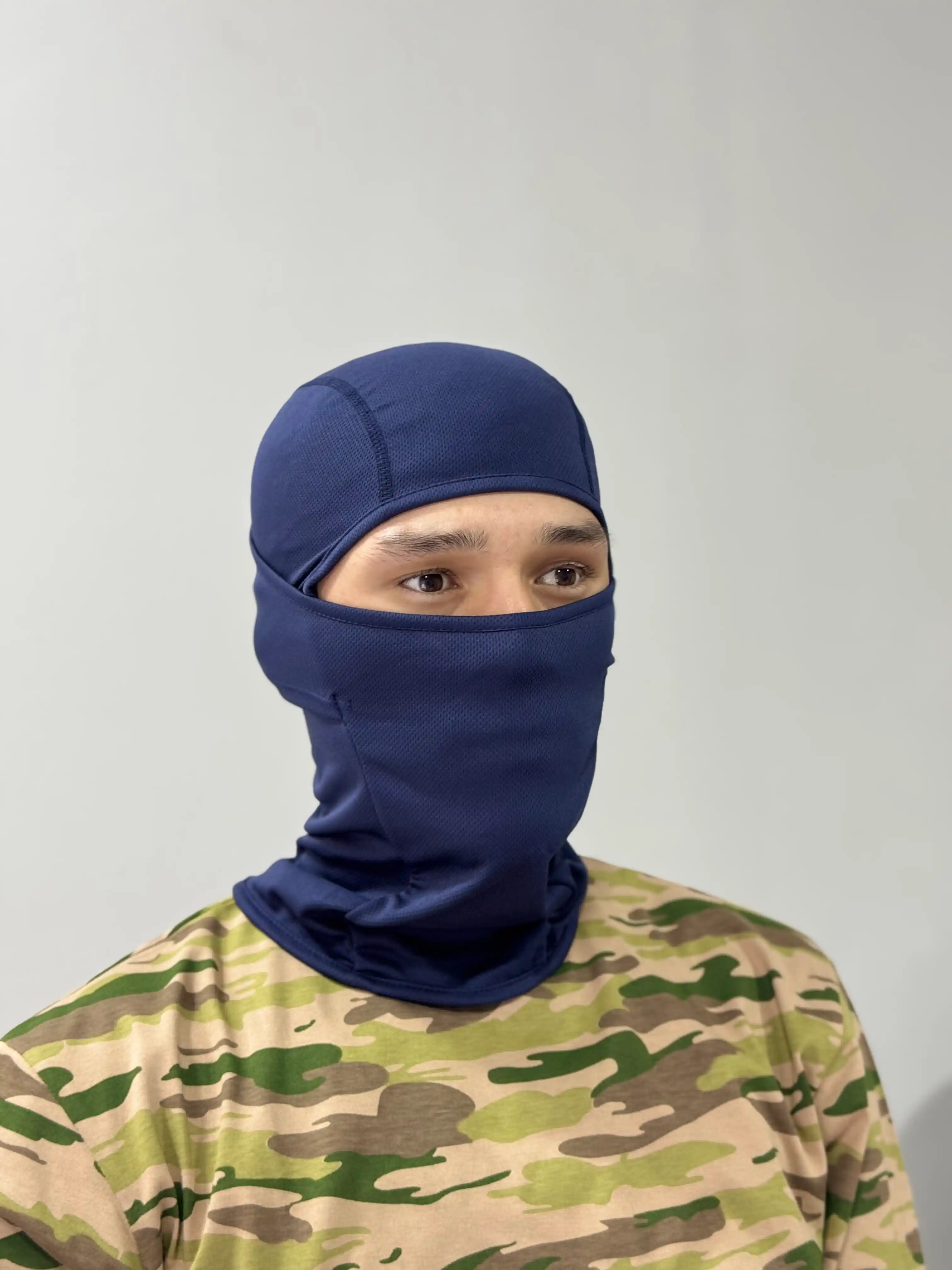 Yuz va boshni himoya qilish uchun qora niqob, bahor-yoz, mototsikl uchun