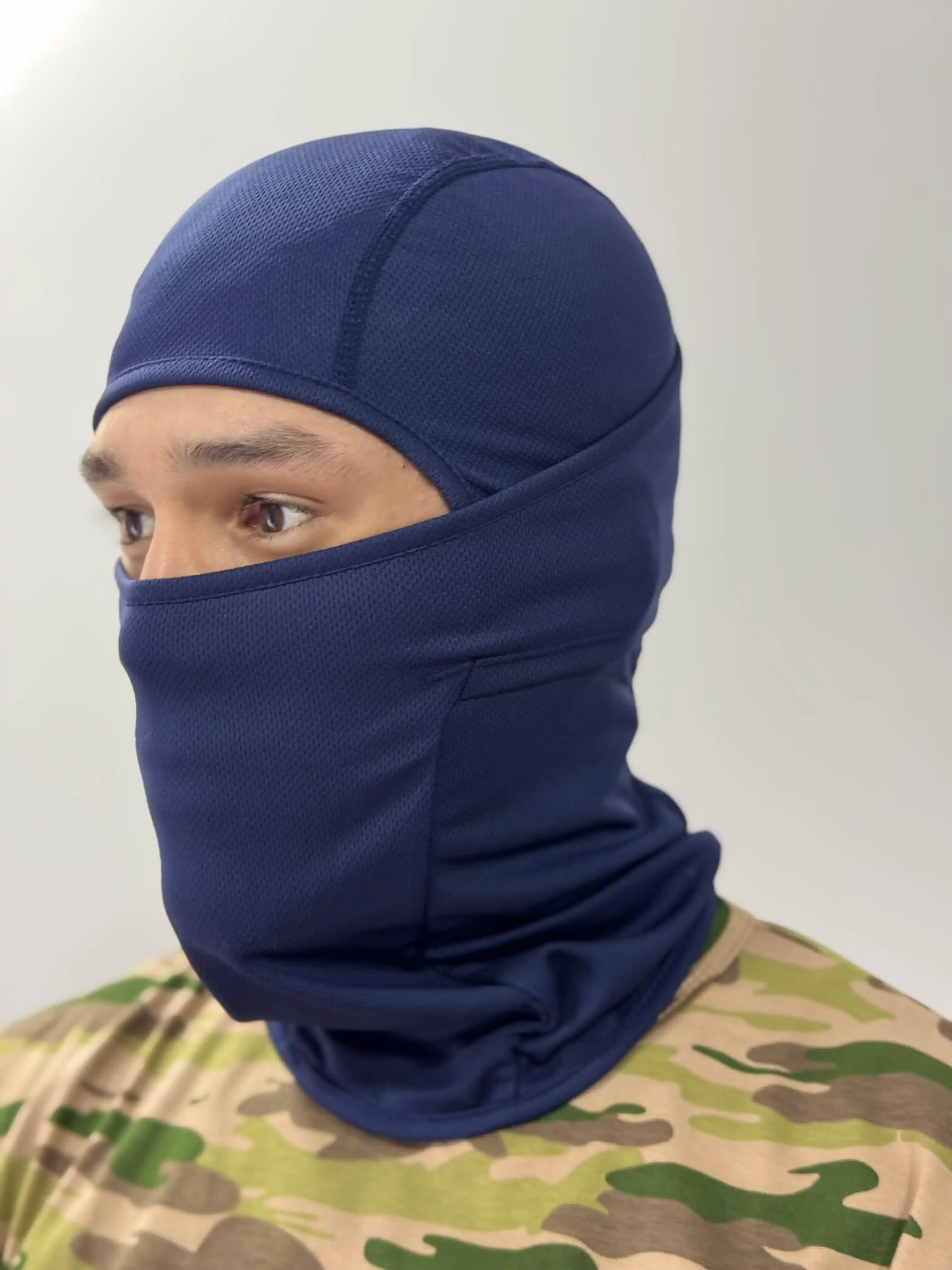 Yuz va boshni himoya qilish uchun qora niqob, bahor-yoz, mototsikl uchun