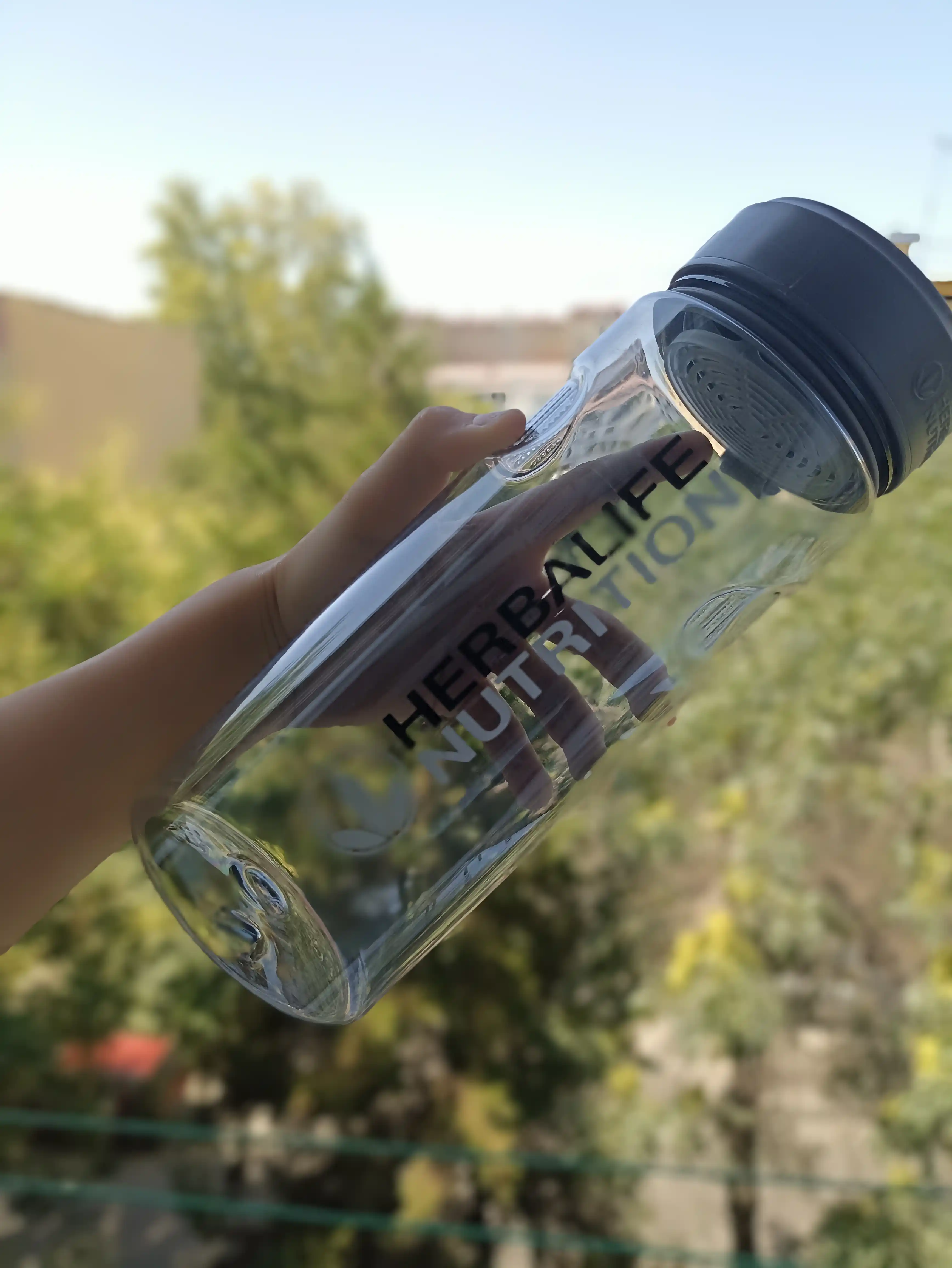 Бутылка для воды, с трубочкой, спортивная, на отдых, в школу, 1000 мл / Zi Store