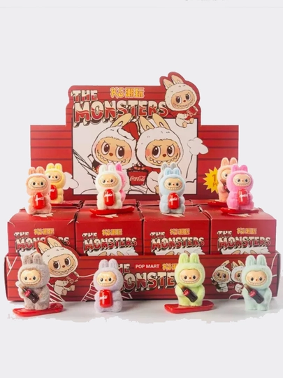 LABUBU Лабубу коллекционная игрушка,брелок POP MART фигурка сюрприз, пушистик 5, 15, 17 см — HUMST-2011-КРАСН-17