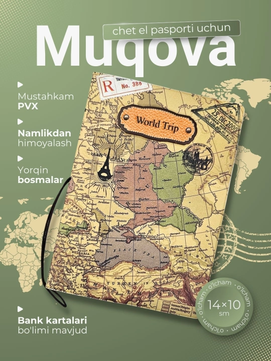 Xalqaro pasport uchun g'ilof