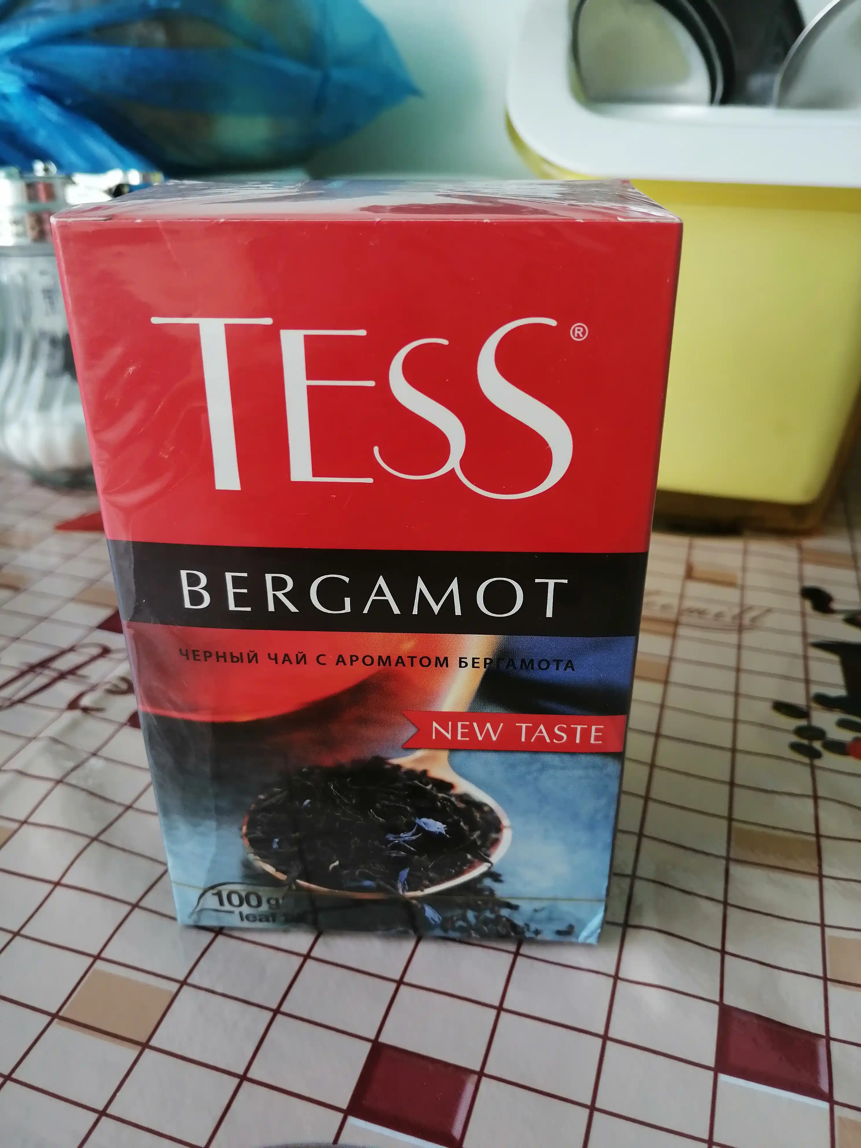 Qora choy Tess Bergamot, varaq, 100 g