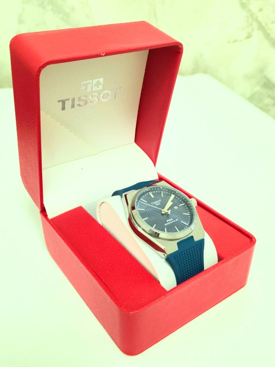 Мужские наручные часы TISSOT, каучуковый ремешок, в подарочной упаковке