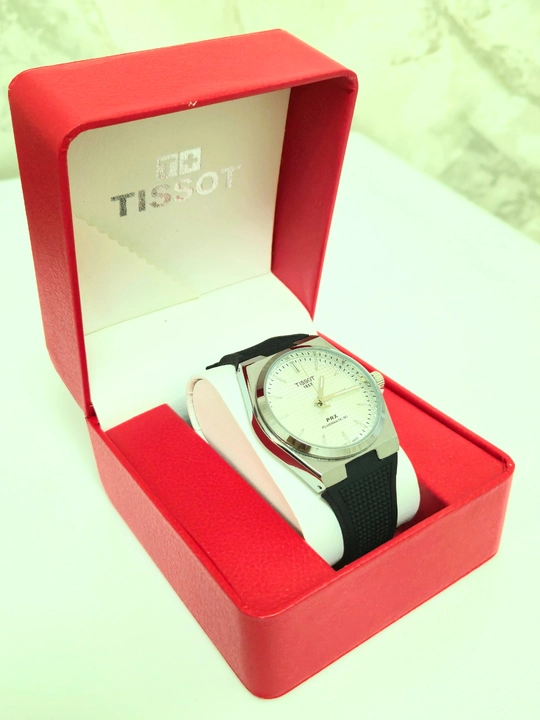 Мужские наручные часы TISSOT, каучуковый ремешок, в подарочной упаковке